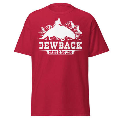 Dewback Steakhouse T-Shirt | Funny Galactic Western Tee - Cardinal - T-Shirts Online