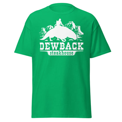 Dewback Steakhouse T-Shirt | Funny Galactic Western Tee - Irish Green - T-Shirts Online