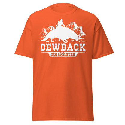 Dewback Steakhouse T-Shirt | Funny Galactic Western Tee - Orange - T-Shirts Online