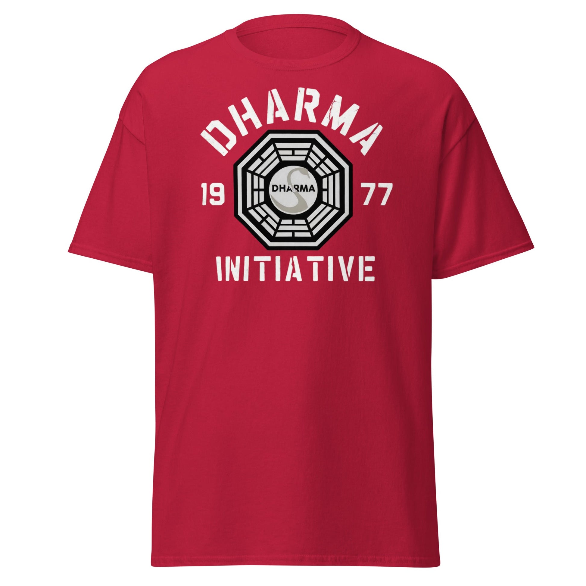 Dharma Initiative 1977 Swan Station T-Shirt | Lost TV Fan - Cardinal - T-Shirts Online