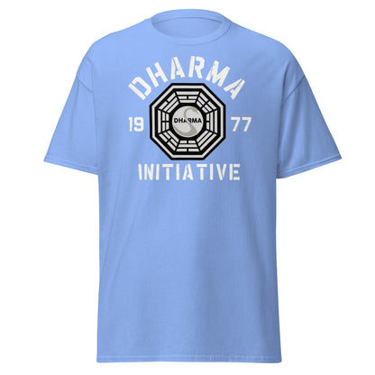 Dharma Initiative 1977 Swan Station T-Shirt | Lost TV Fan - Carolina Blue - T-Shirts Online