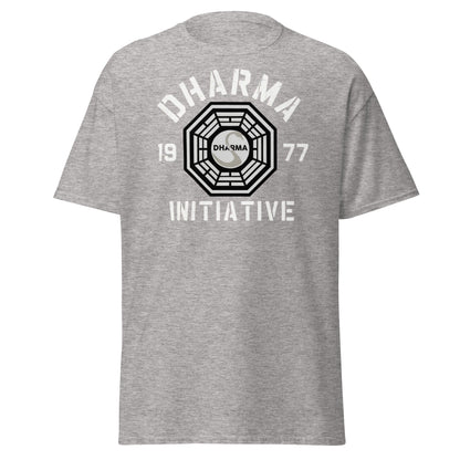 Dharma Initiative 1977 Swan Station T-Shirt | Lost TV Fan - Sport Grey - T-Shirts Online