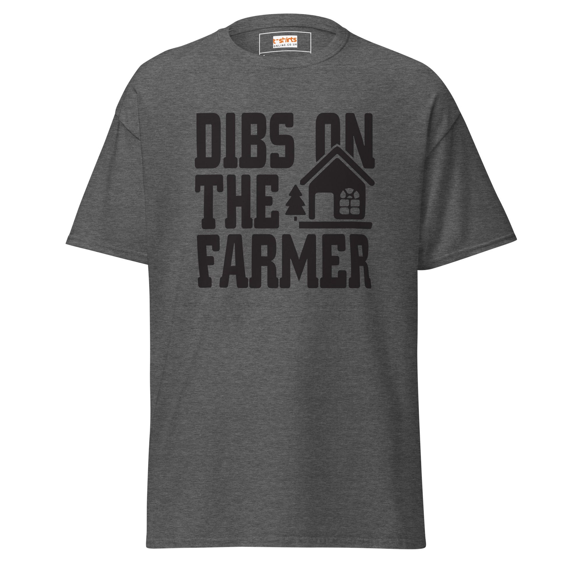 Dibs on the Farmer | Farmer T-Shirt - Dark Heather - T-Shirts Online