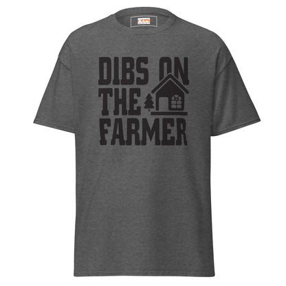 Dibs on the Farmer | Farmer T-Shirt - Dark Heather - T-Shirts Online