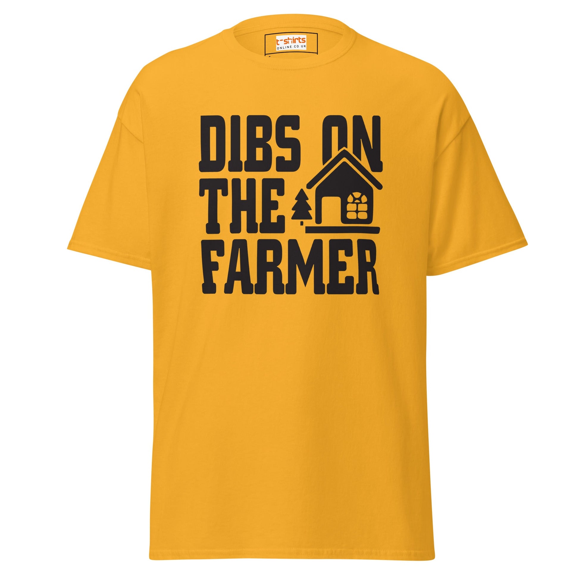 Dibs on the Farmer | Farmer T-Shirt - Gold - T-Shirts Online
