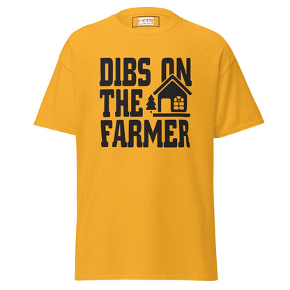 Dibs on the Farmer | Farmer T-Shirt - Gold - T-Shirts Online