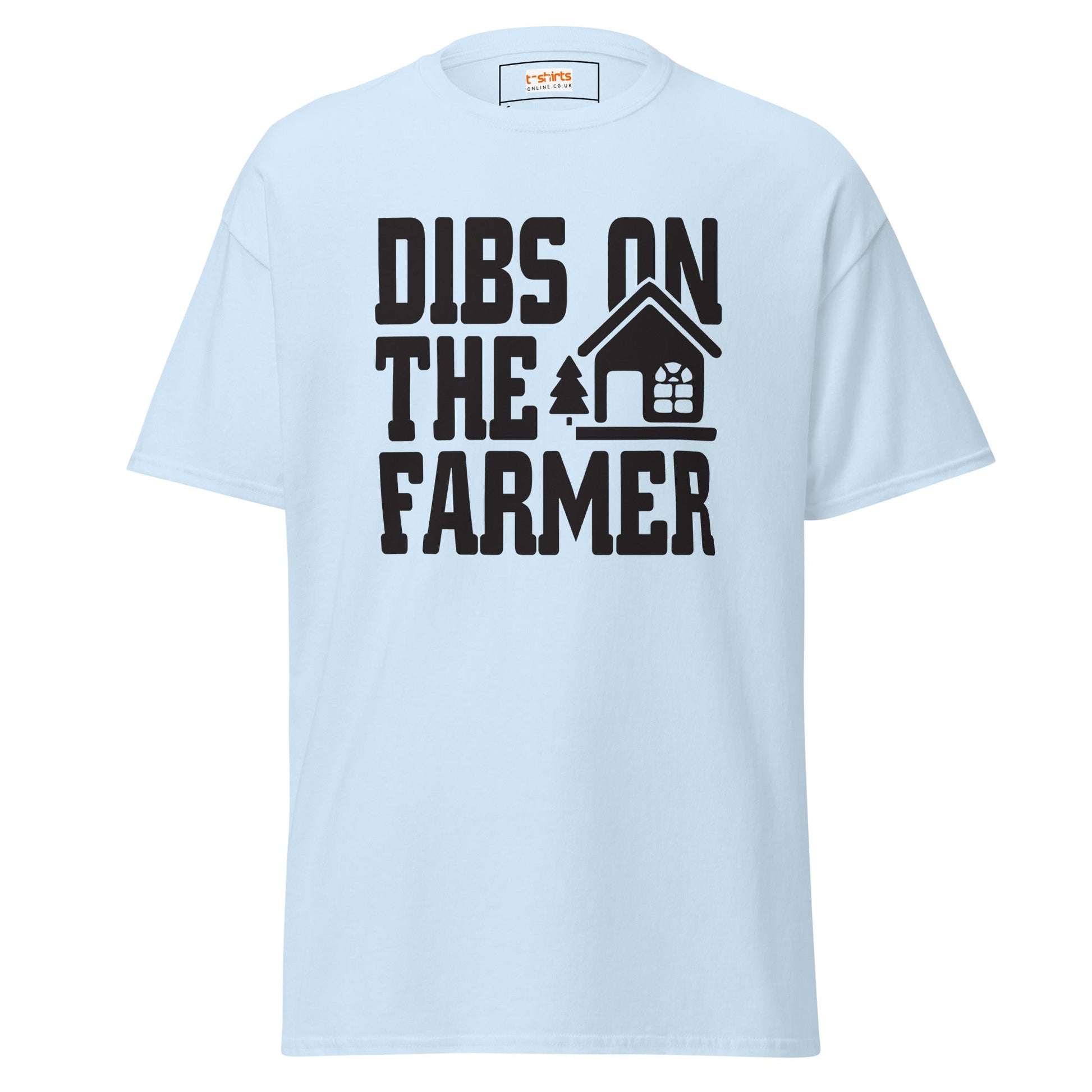 Dibs on the Farmer | Farmer T-Shirt - Light Blue - T-Shirts Online