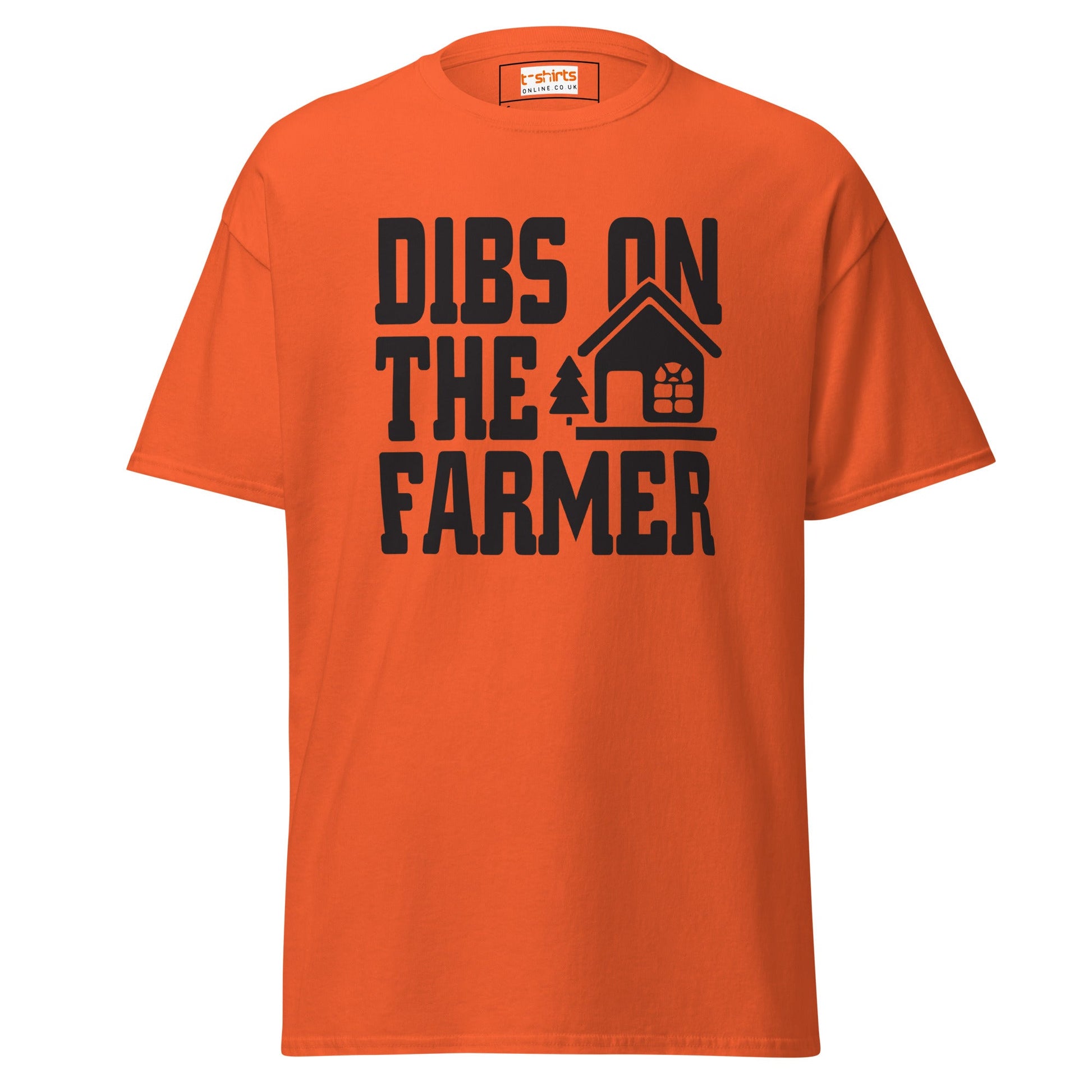 Dibs on the Farmer | Farmer T-Shirt - Orange - T-Shirts Online