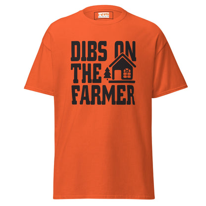 Dibs on the Farmer | Farmer T-Shirt - Orange - T-Shirts Online
