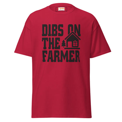Dibs on the Farmer | Farmer T-Shirt - Cardinal - T-Shirts Online