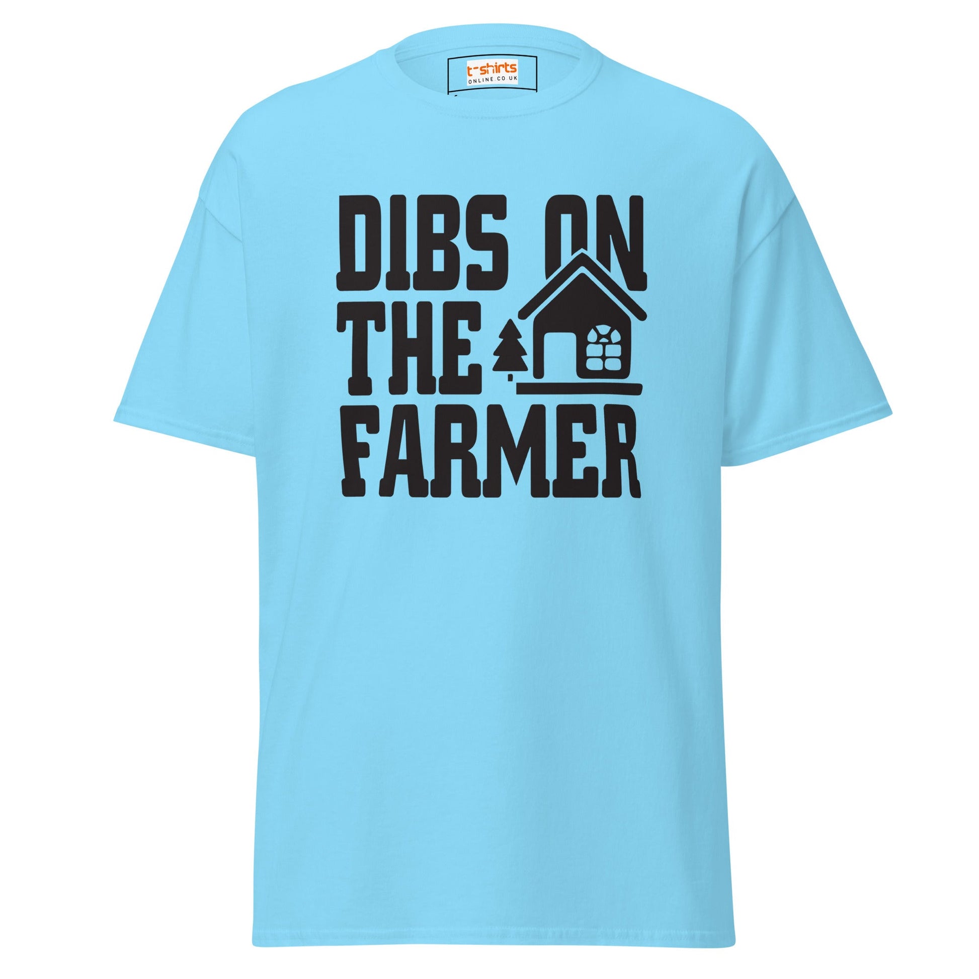 Dibs on the Farmer | Farmer T-Shirt - Sky - T-Shirts Online