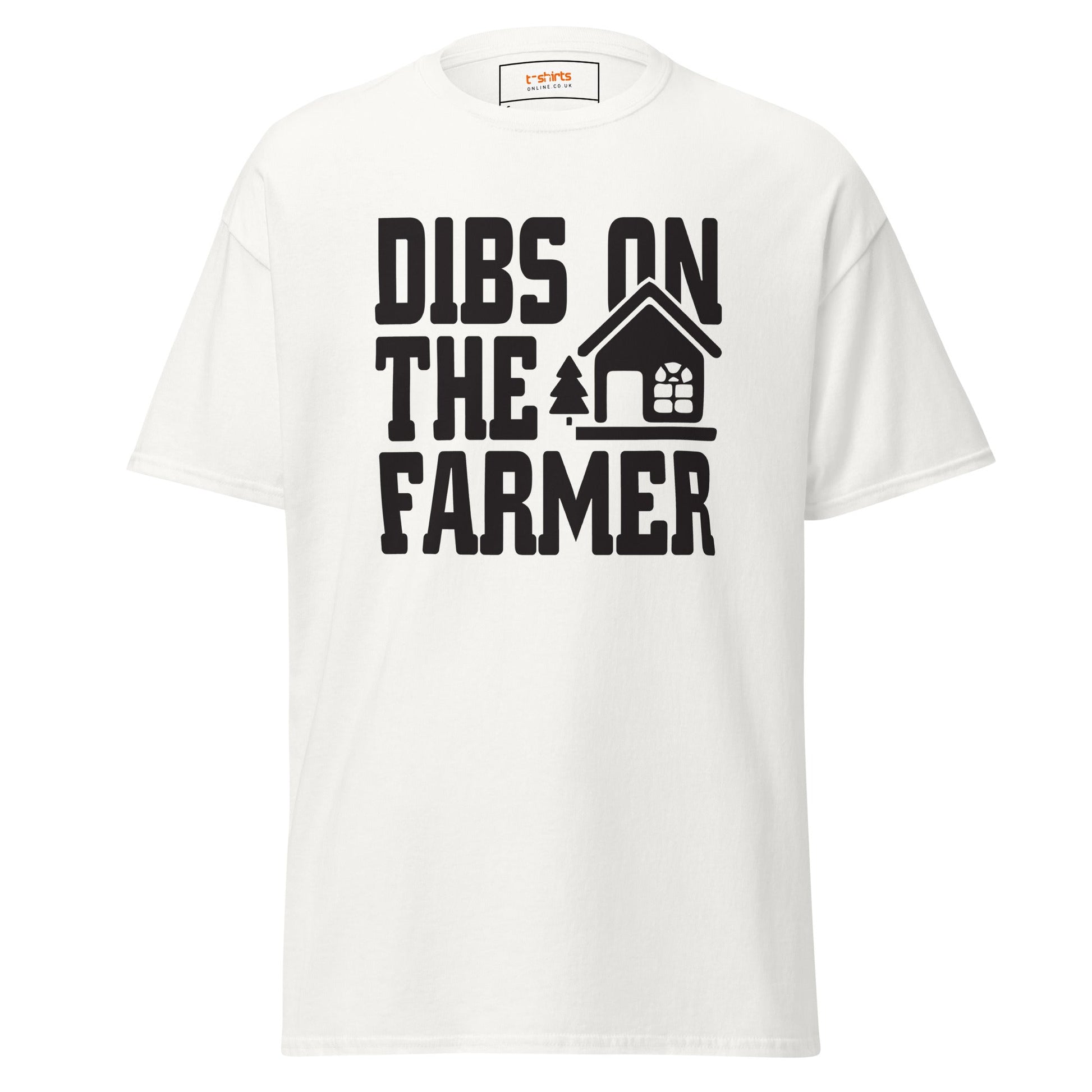 Dibs on the Farmer | Farmer T-Shirt - White - T-Shirts Online
