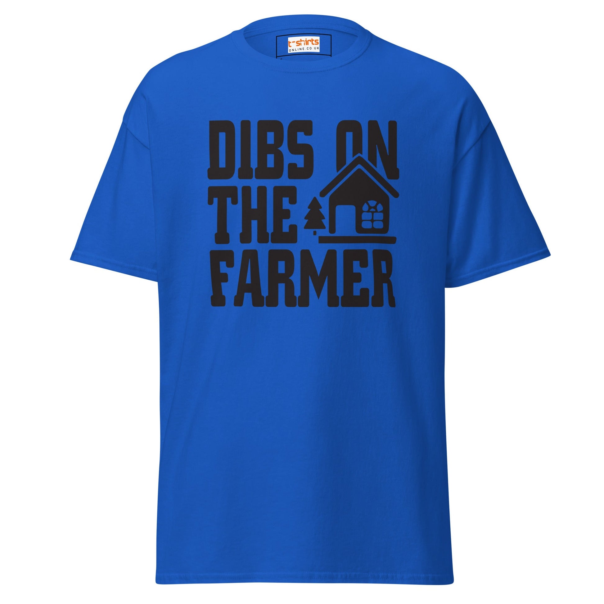 Dibs on the Farmer | Farmer T-Shirt - Royal - T-Shirts Online