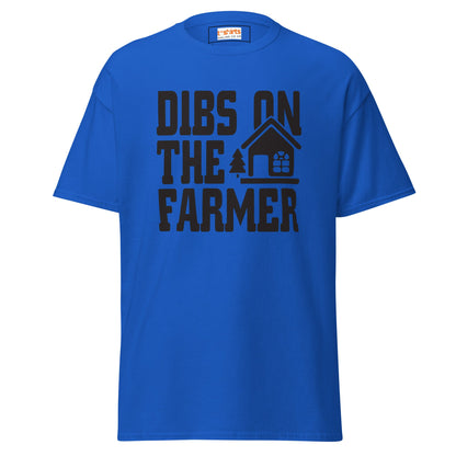 Dibs on the Farmer | Farmer T-Shirt - Royal - T-Shirts Online
