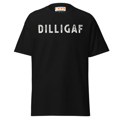 DILLIGAF T-Shirt | Funny Sarcastic Attitude Tee - Black - T-Shirts Online