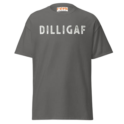 DILLIGAF T-Shirt | Funny Sarcastic Attitude Tee - Charcoal - T-Shirts Online