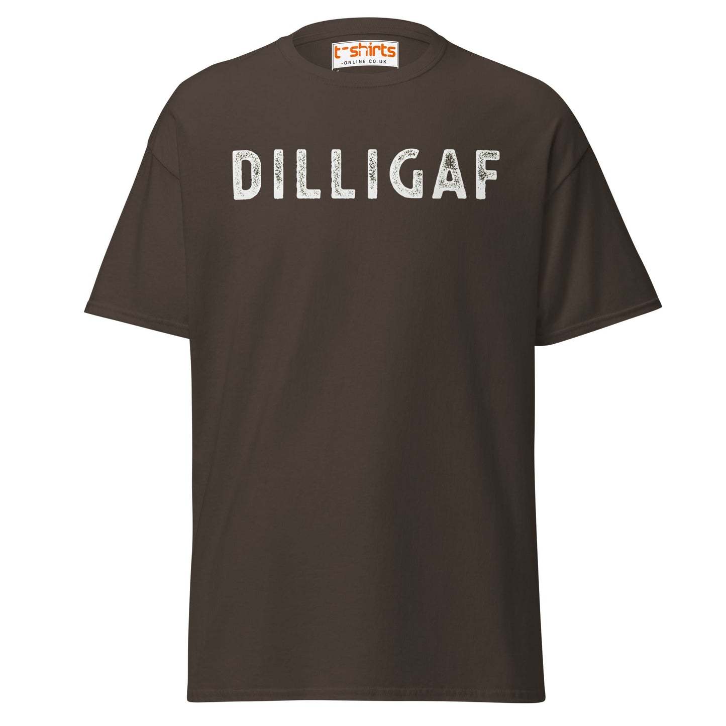 DILLIGAF T-Shirt | Funny Sarcastic Attitude Tee - Dark Chocolate - T-Shirts Online