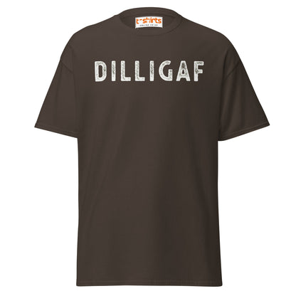 DILLIGAF T-Shirt | Funny Sarcastic Attitude Tee - Dark Chocolate - T-Shirts Online