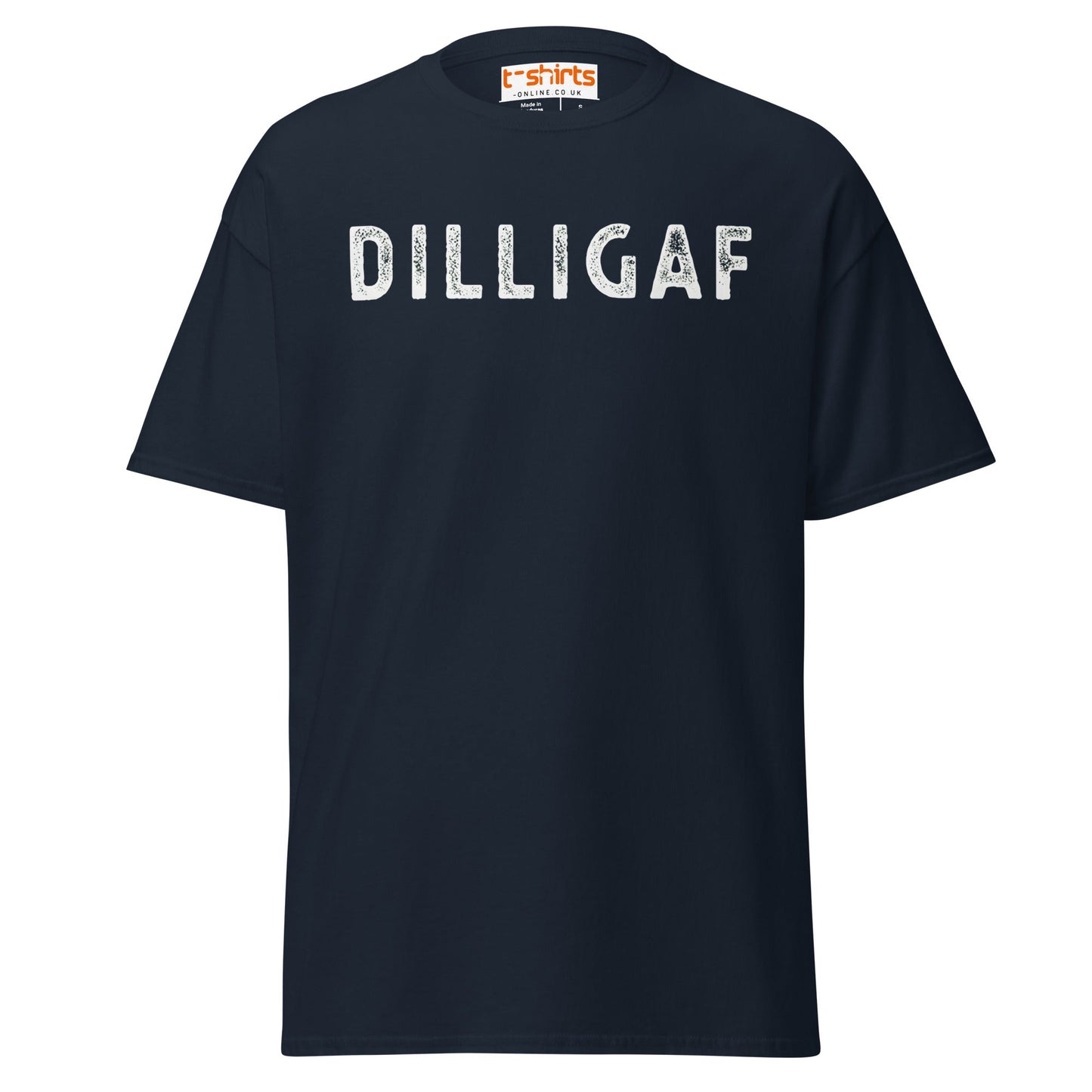 DILLIGAF T-Shirt | Funny Sarcastic Attitude Tee - Navy - T-Shirts Online