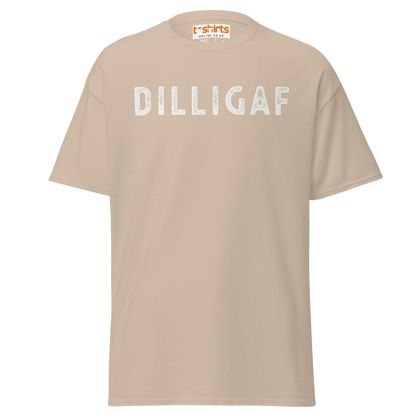 DILLIGAF T-Shirt | Funny Sarcastic Attitude Tee - Sand - T-Shirts Online