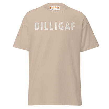 DILLIGAF T-Shirt | Funny Sarcastic Attitude Tee - Sand - T-Shirts Online
