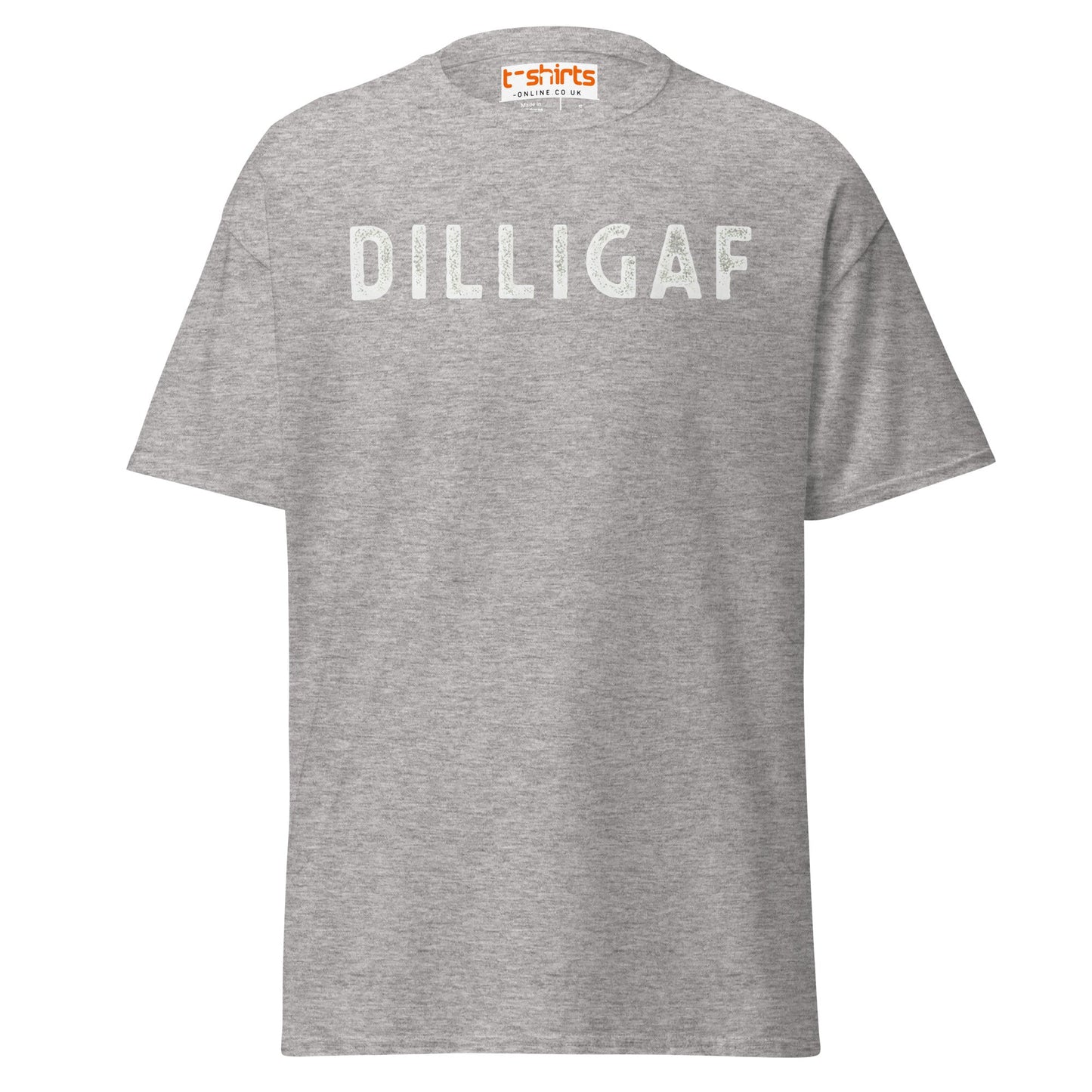 DILLIGAF T-Shirt | Funny Sarcastic Attitude Tee - Sport Grey - T-Shirts Online