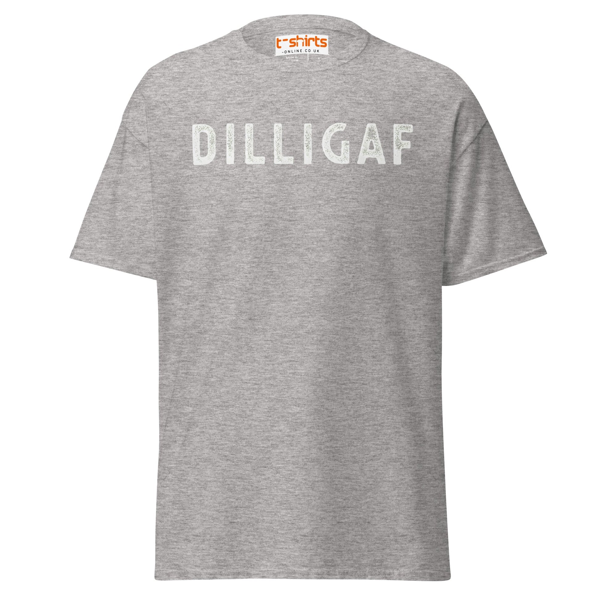 DILLIGAF T-Shirt | Funny Sarcastic Attitude Tee - Sport Grey - T-Shirts Online