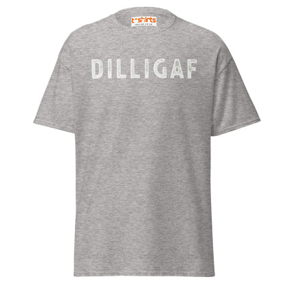 DILLIGAF T-Shirt | Funny Sarcastic Attitude Tee - Sport Grey - T-Shirts Online
