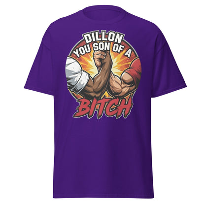 Dillon You Son of a Bitch T-Shirt | Retro Action Movie Tee - Purple - T-Shirts Online