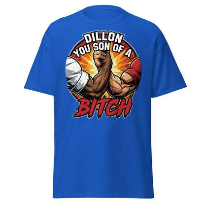 Dillon You Son of a Bitch T-Shirt | Retro Action Movie Tee - Royal - T-Shirts Online