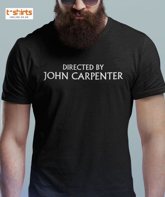 Directed by John Carpenter T-Shirt | Horror Fan Tee - S - T-Shirts Online