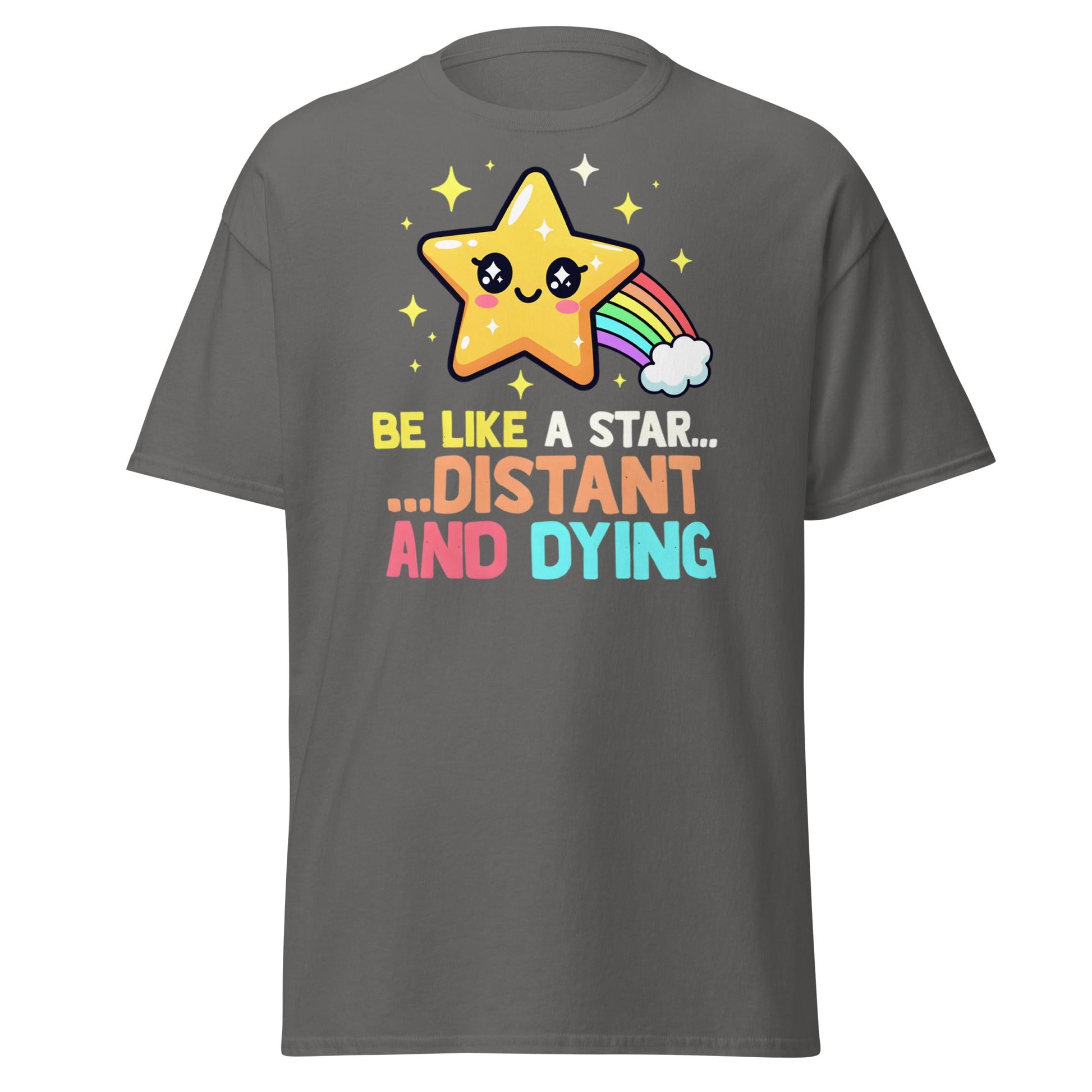 Distant and Dying Star T-Shirt - Funny Kawaii Dark Humor Tee - Charcoal - T-Shirts Online