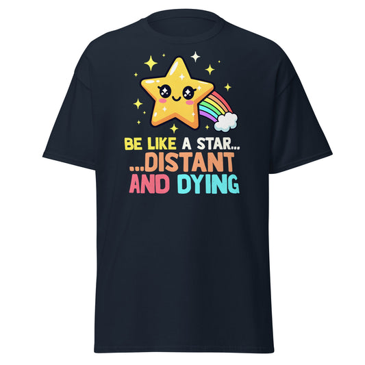 Distant and Dying Star T-Shirt - Funny Kawaii Dark Humor Tee - Navy - T-Shirts Online