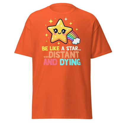 Distant and Dying Star T-Shirt - Funny Kawaii Dark Humor Tee - Orange - T-Shirts Online