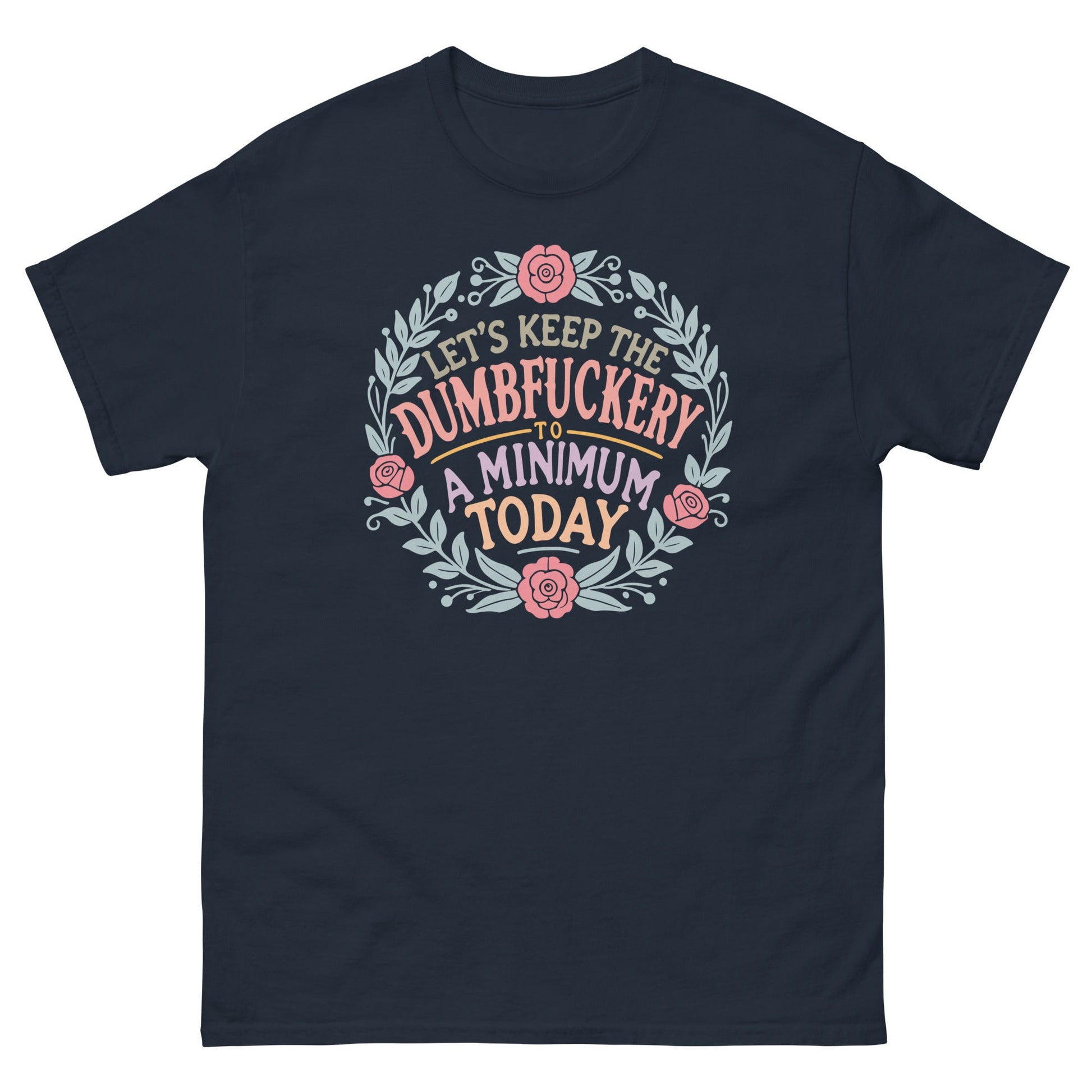 D#mbfuckery | Sarcastic T-Shirt - Navy - T-Shirts Online