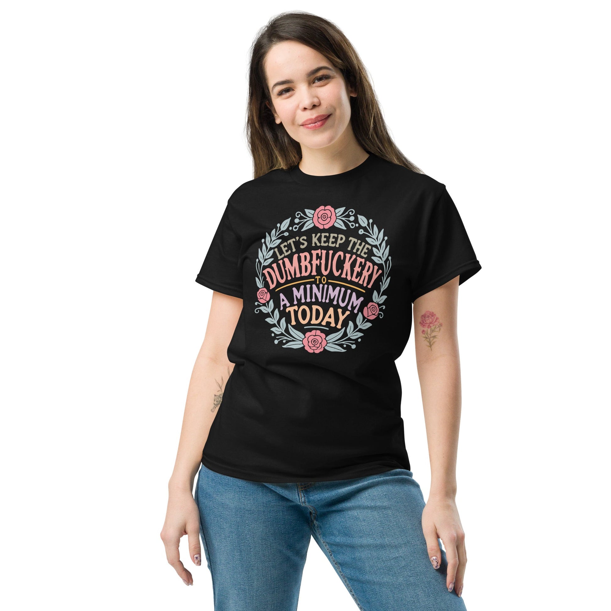 D#mbfuckery | Sarcastic T-Shirt - Black - T-Shirts Online