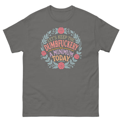 D#mbfuckery | Sarcastic T-Shirt - Charcoal - T-Shirts Online