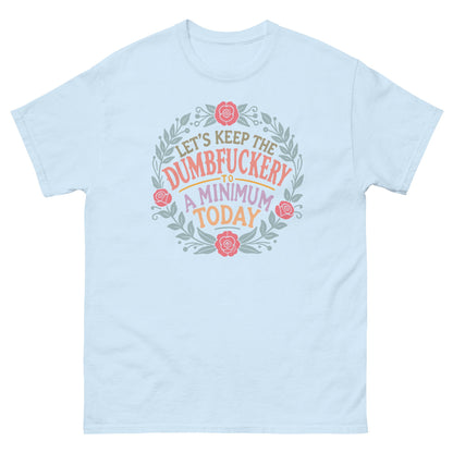 D#mbfuckery | Sarcastic T-Shirt - Light Blue - T-Shirts Online