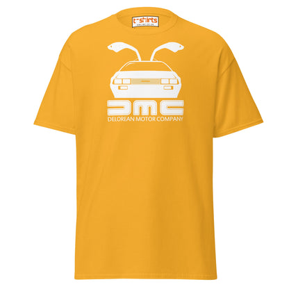DMC DeLorean T-Shirt | Retro Car Lovers Tee - Gold - T-Shirts Online