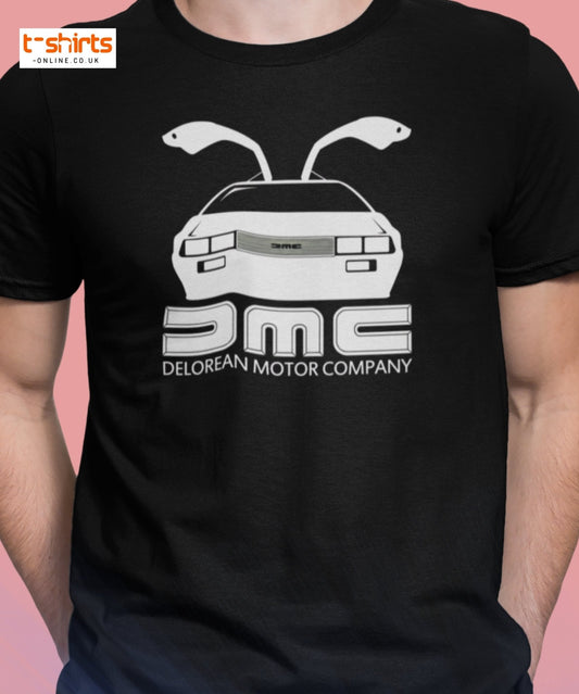 DMC DeLorean T-Shirt | Retro Car Lovers Tee - Maroon - T-Shirts Online