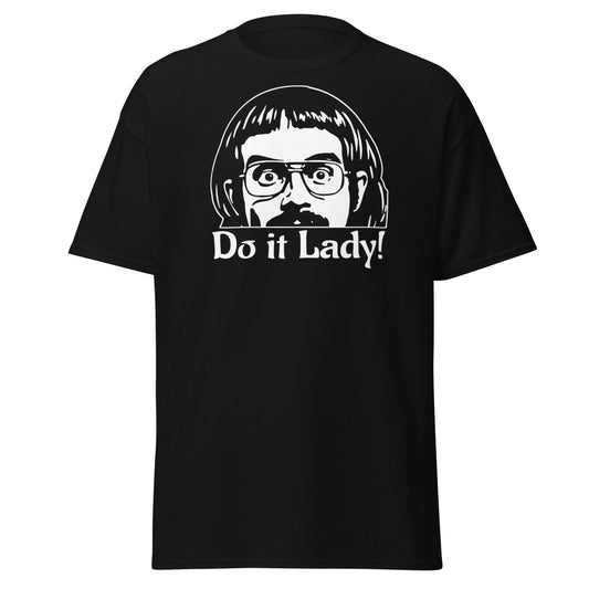 Do It Lady T-Shirt - Funny Retro Cult Cinema Graphic Tee - Black - T-Shirts Online