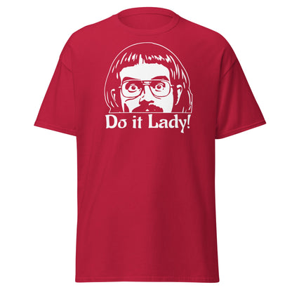 Do It Lady T-Shirt - Funny Retro Cult Cinema Graphic Tee - Cardinal - T-Shirts Online