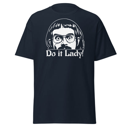 Do It Lady T-Shirt - Funny Retro Cult Cinema Graphic Tee - Navy - T-Shirts Online