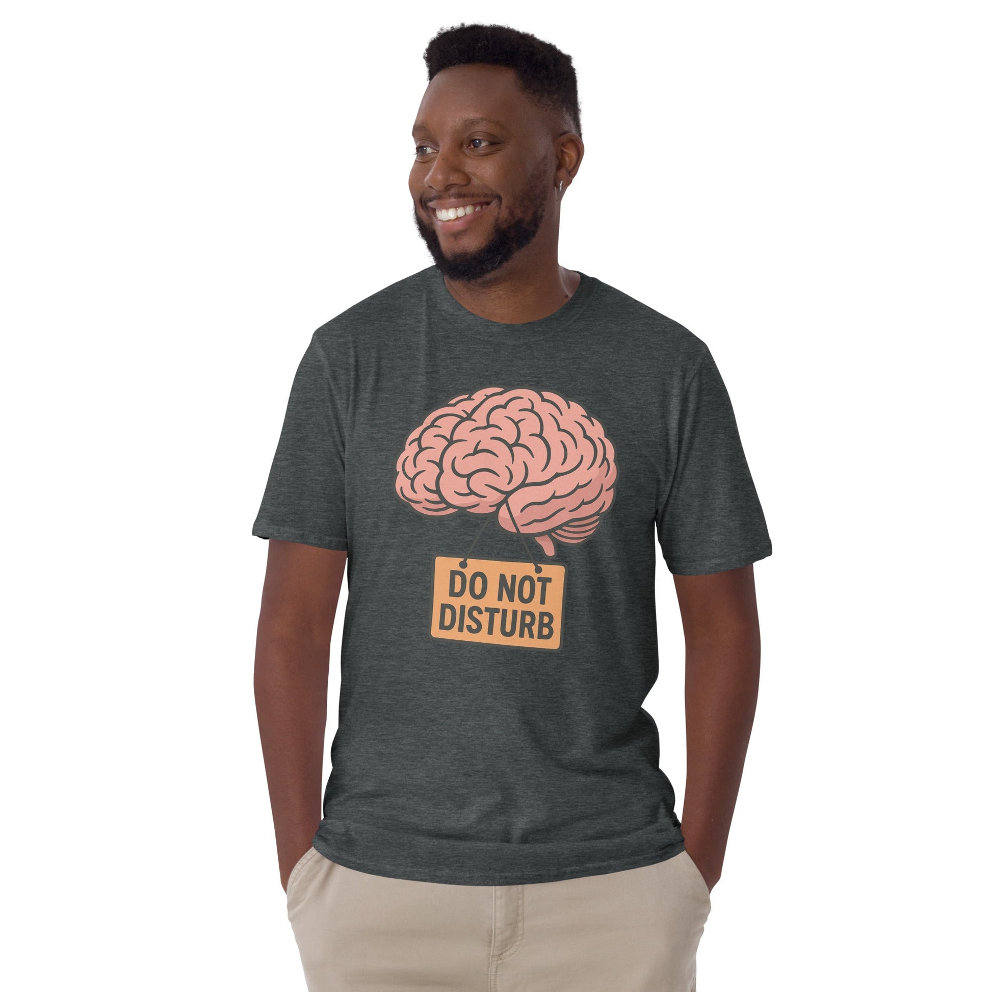 Do Not Disturb T-Shirt - Dark Heather - T-Shirts Online