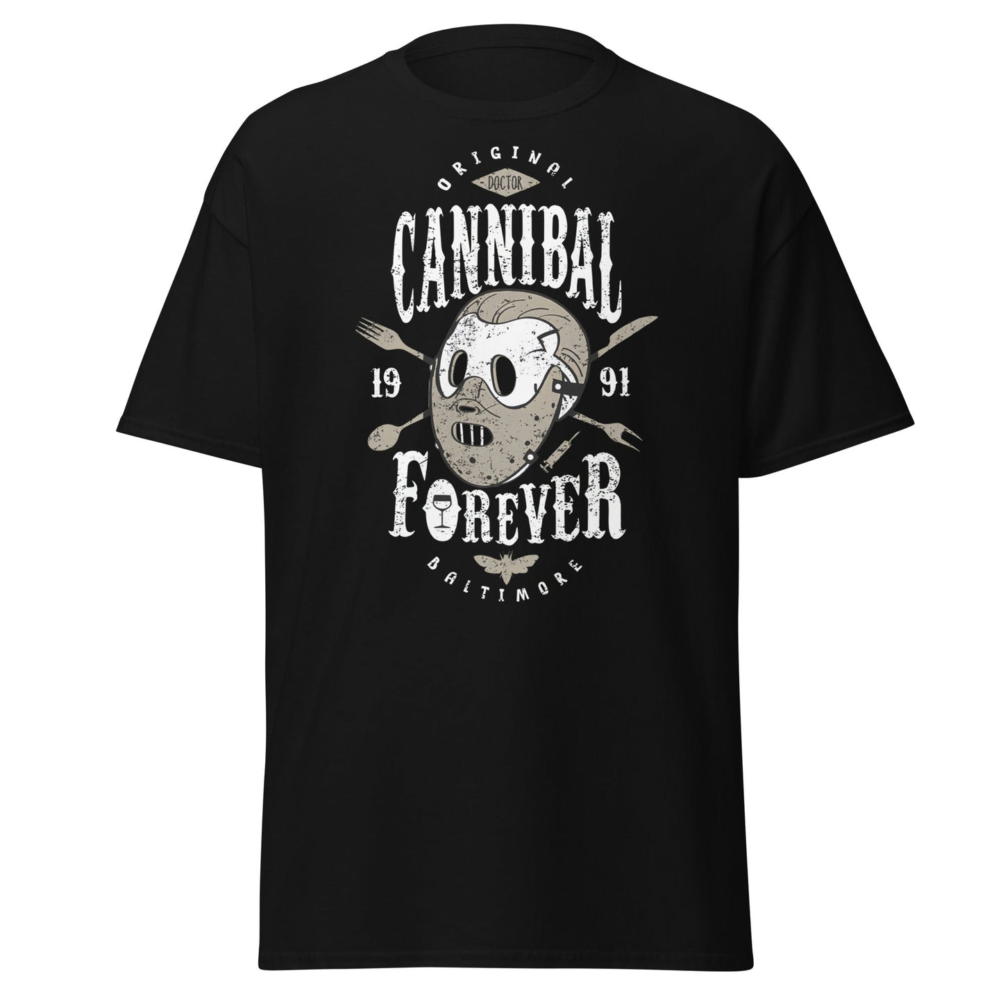 Doctor Cannibal T-Shirt – Horror Movie Parody Tee - Black - T-Shirts Online