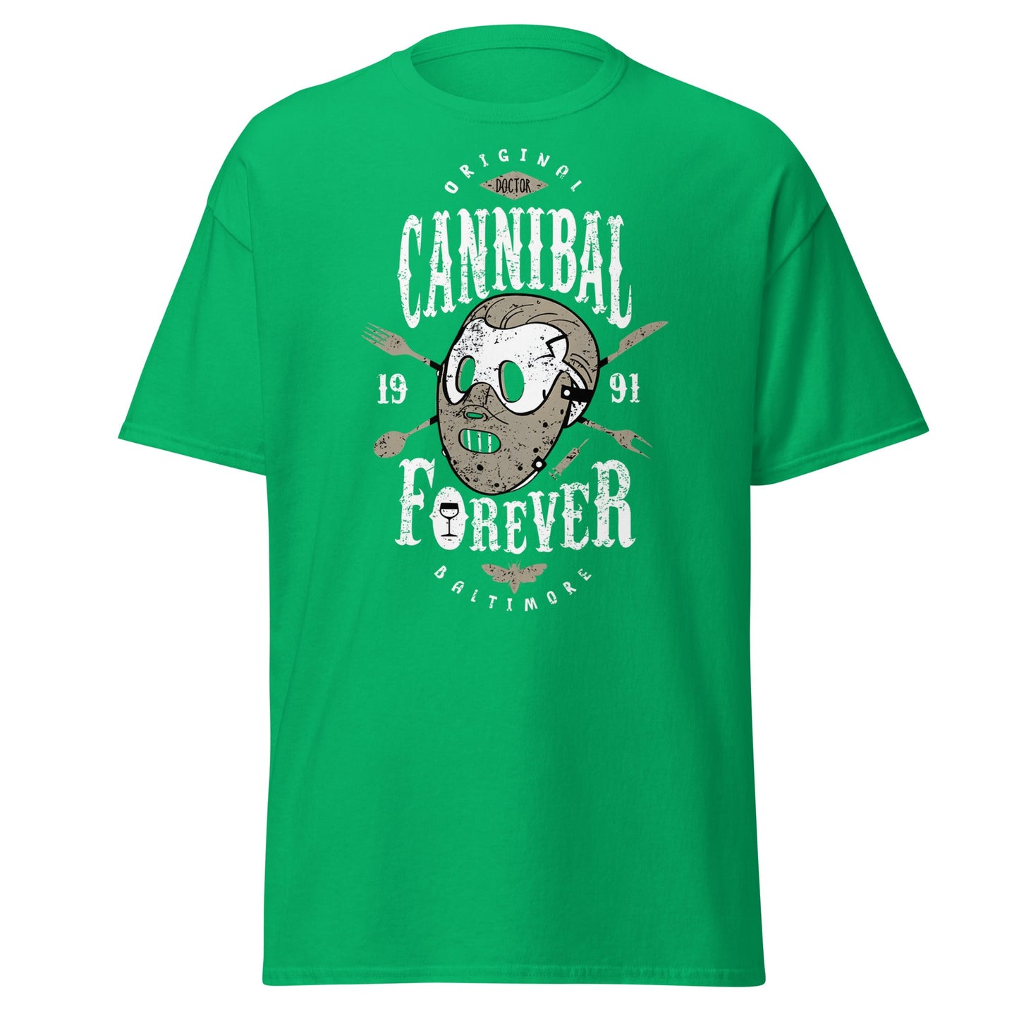 Doctor Cannibal T-Shirt – Horror Movie Parody Tee - Irish Green - T-Shirts Online