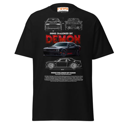 Dodge Challenger SRT Demon T-Shirt | Muscle Car Tee - Black - T-Shirts Online
