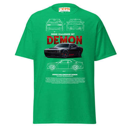Dodge Challenger SRT Demon T-Shirt | Muscle Car Tee - Irish Green - T-Shirts Online