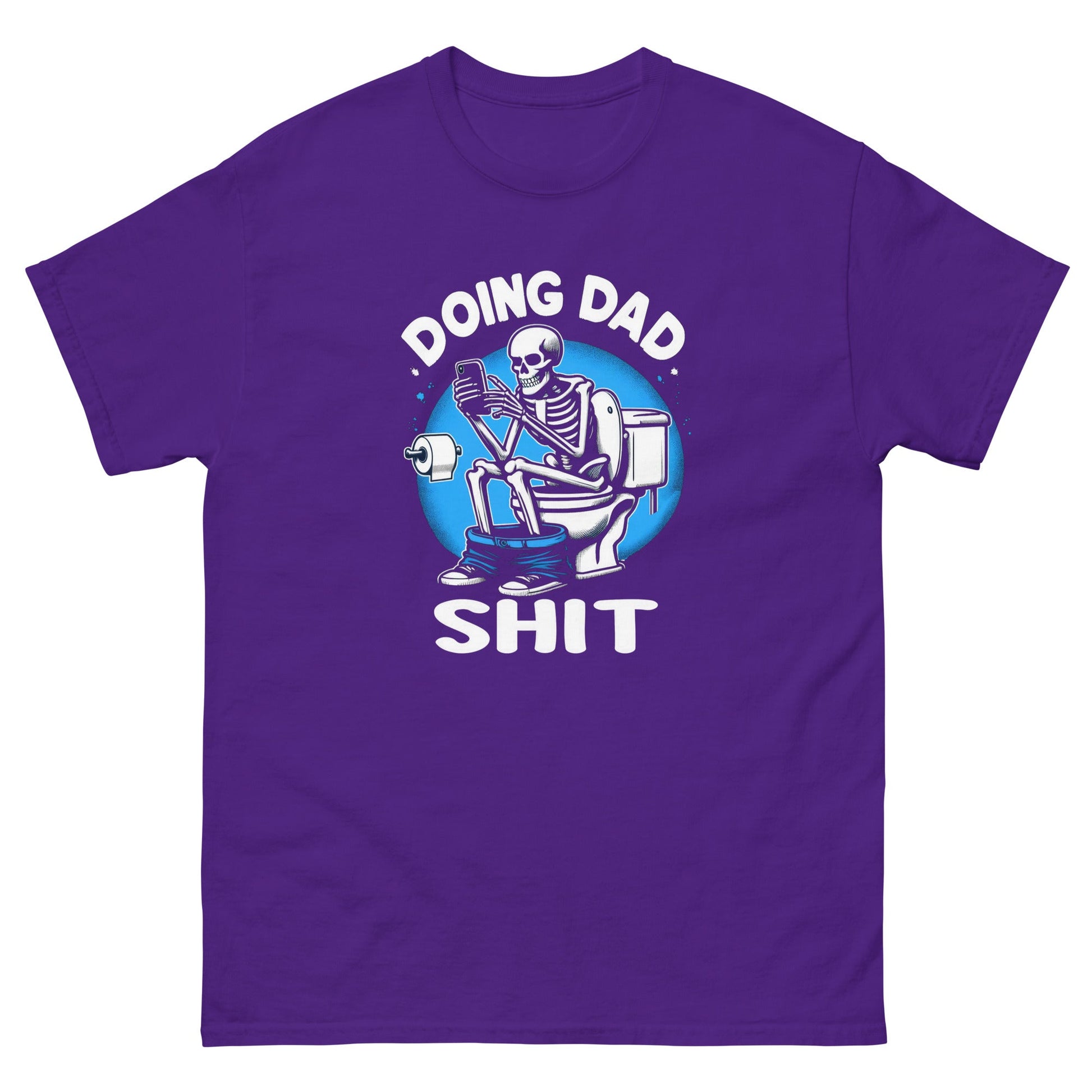Doing Dad Shit | Father's Day T-Shirt - Purple - T-Shirts Online