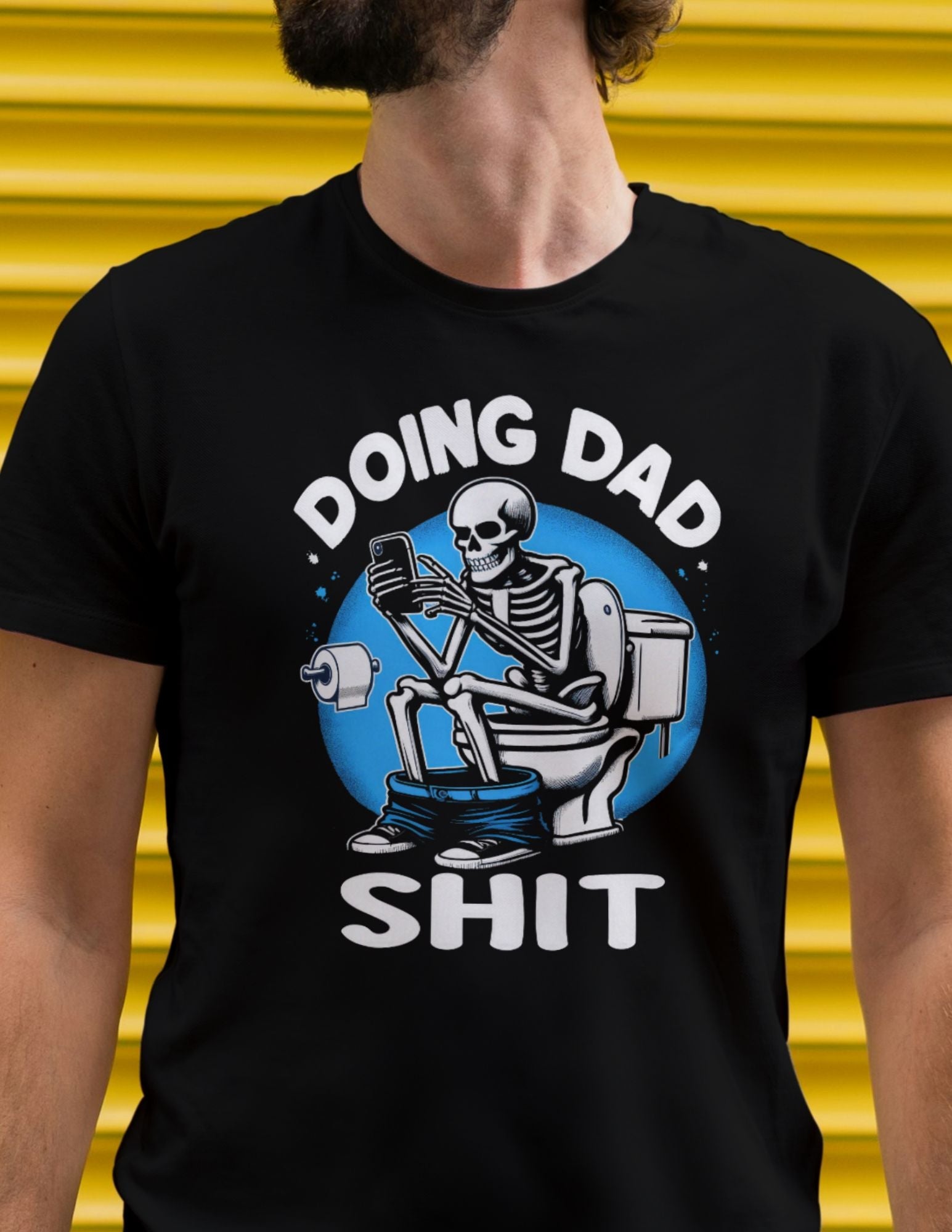 Doing Dad Shit | Father's Day T-Shirt - Black - T-Shirts Online